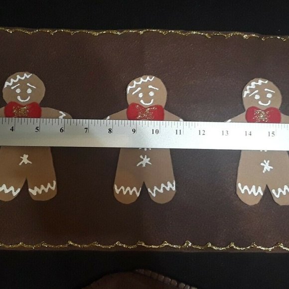 Ginger cookie toilet Seat & tank cover set Bath Decor Christmas holidays round - Picture 2 of 8